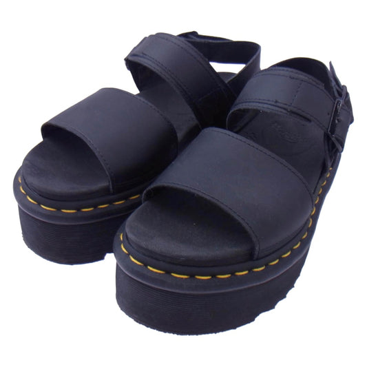 Dr.Martens ドクターマーチン VOSS QUAD ボスクアッド プラットフォーム サンダル ブラック系 UK5【中古】