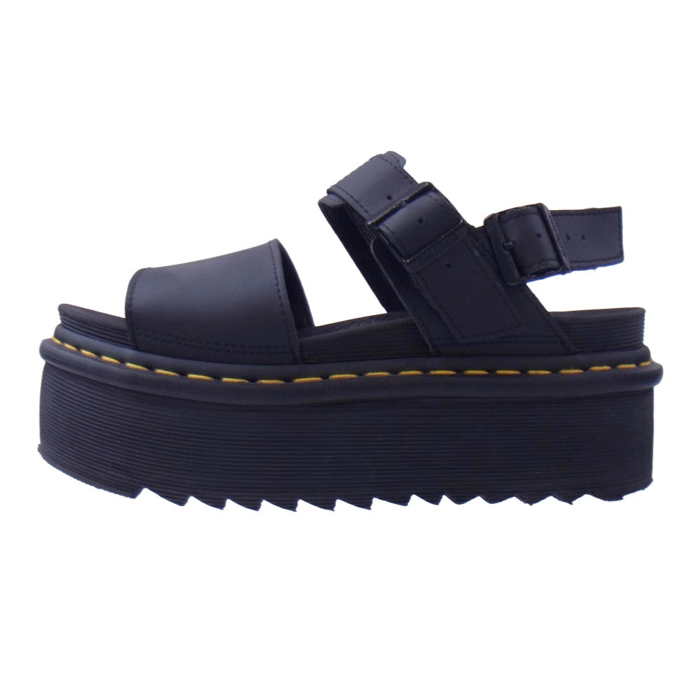 Dr.Martens ドクターマーチン VOSS QUAD ボスクアッド プラットフォーム サンダル ブラック系 UK5【中古】
