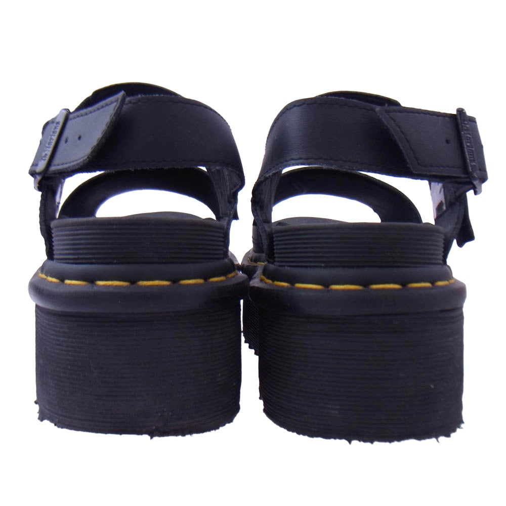 Dr.Martens ドクターマーチン VOSS QUAD ボスクアッド プラットフォーム サンダル ブラック系 UK5【中古】