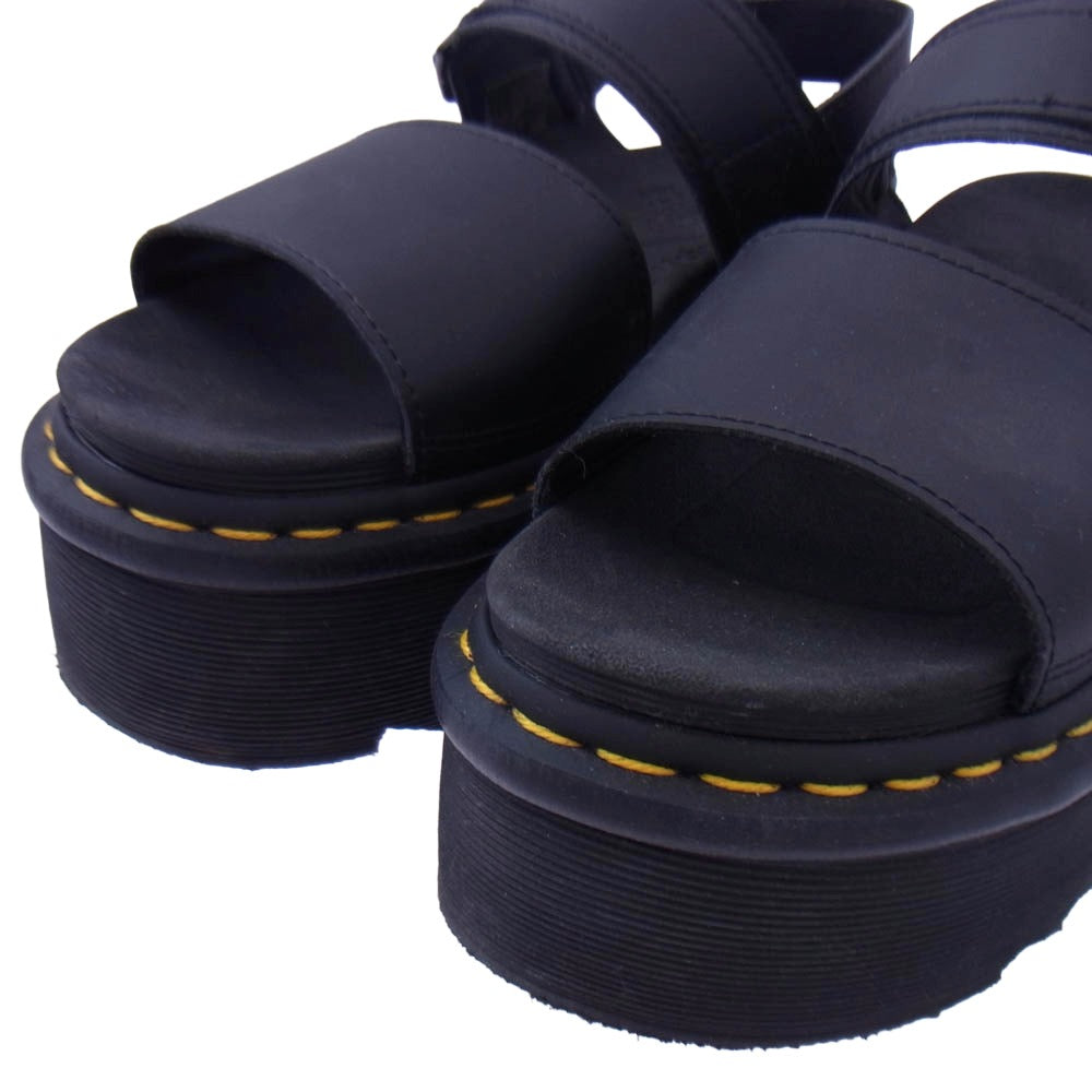 Dr.Martens ドクターマーチン VOSS QUAD ボスクアッド プラットフォーム サンダル ブラック系 UK5【中古】