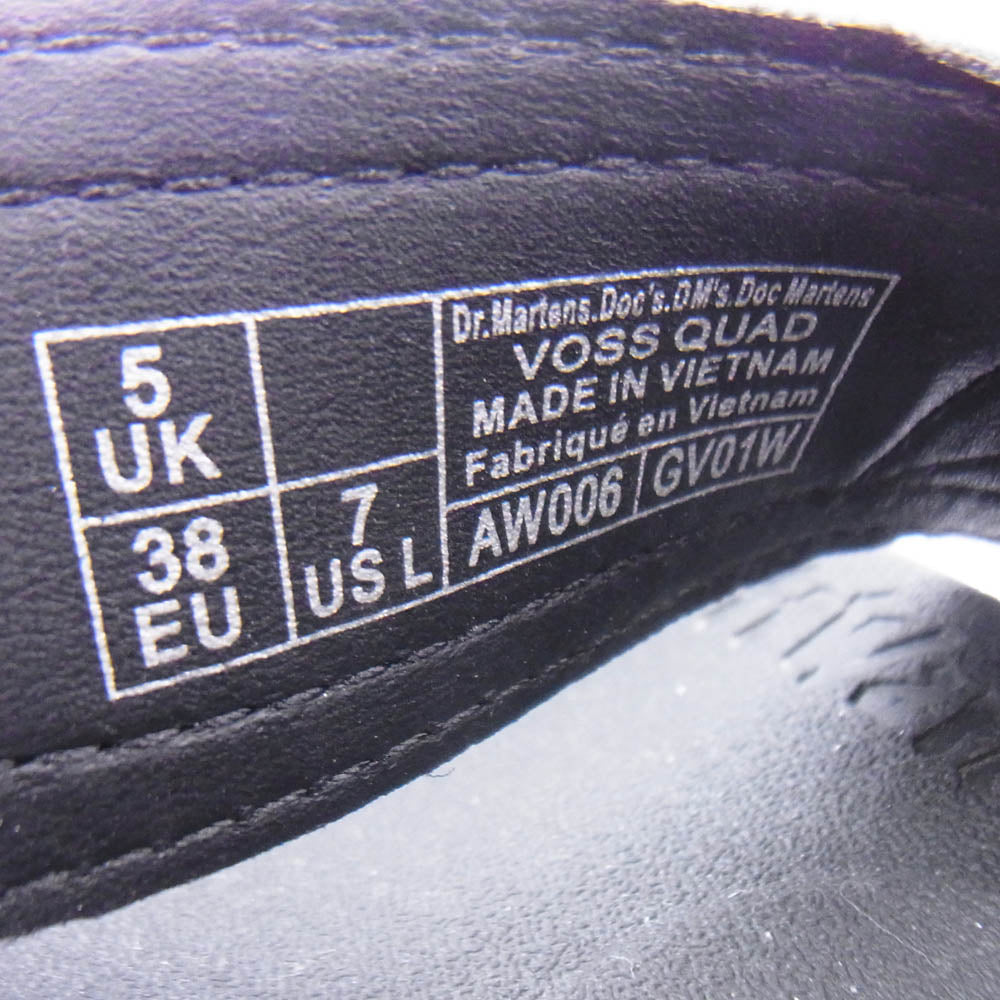 Dr.Martens ドクターマーチン VOSS QUAD ボスクアッド プラットフォーム サンダル ブラック系 UK5【中古】