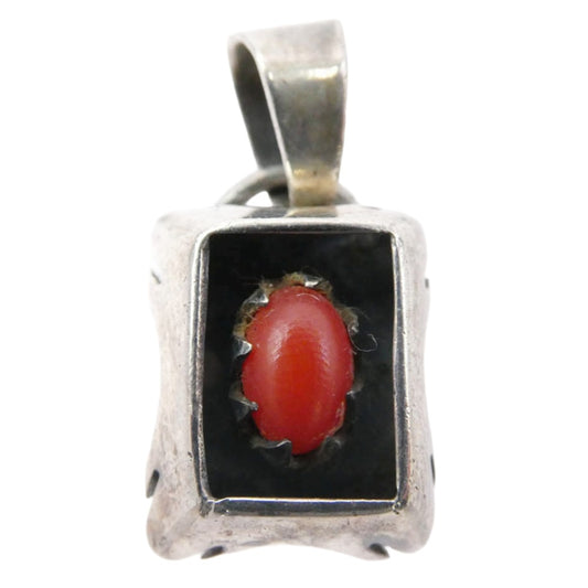 BIGHAND ビッグハンド 赤珊瑚 ペンダントトップ シルバー系【中古】