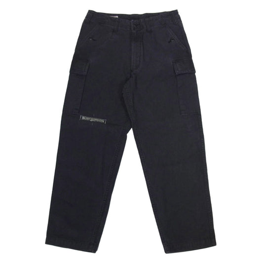 SHANTii シャンティ × SO TIRED SUSPENSION ソータイアード サスペンション ステンシルプリント カーゴ パンツ 黒紺灰系 S【中古】