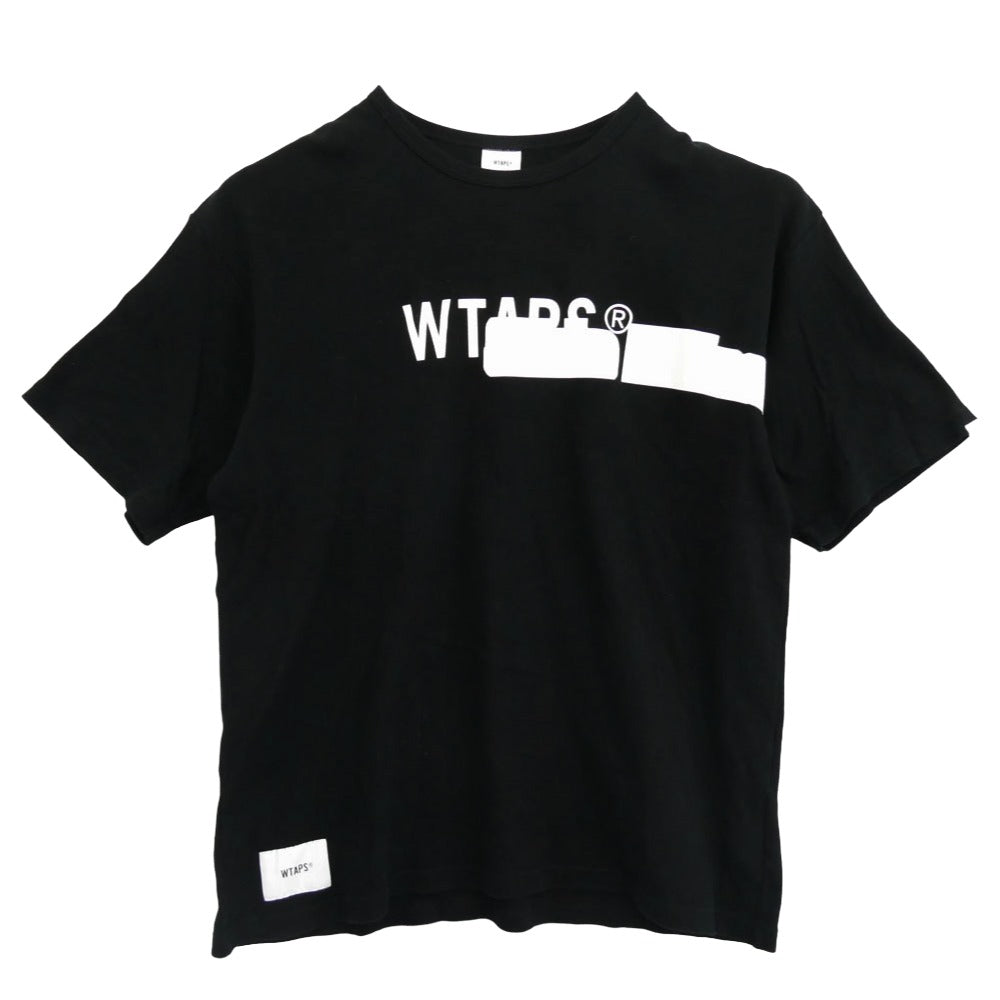 WTAPS ダブルタップス 19AW 192ATDT-CSM10 SIDE EFFECT DESIGN SS TEE サイド エフェクト デザイン ショートスリーブ 半袖 Tシャツ ブラック系 X 03【中古】