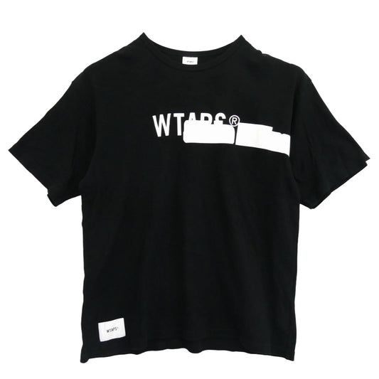 WTAPS ダブルタップス 19AW 192ATDT-CSM10 SIDE EFFECT DESIGN SS TEE サイド エフェクト デザイン ショートスリーブ 半袖 Tシャツ ブラック系 X 03【中古】