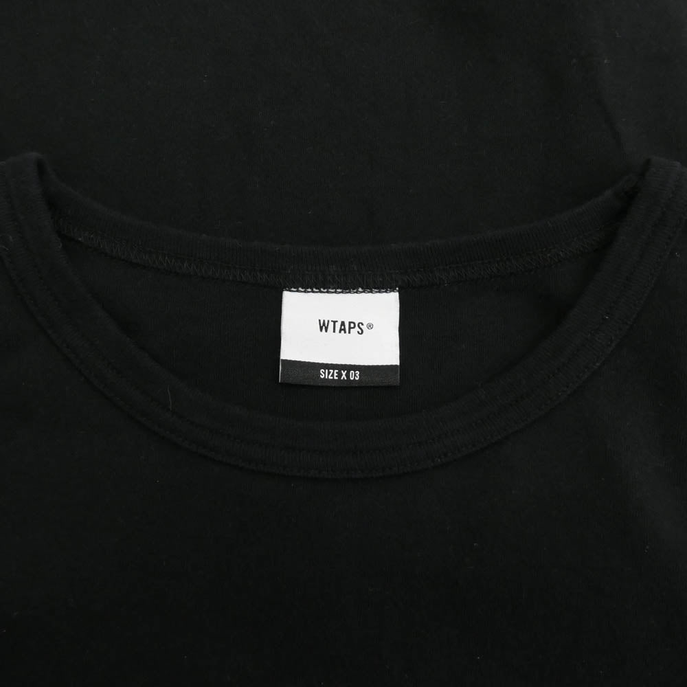 WTAPS ダブルタップス 19AW 192ATDT-CSM10 SIDE EFFECT DESIGN SS TEE サイド エフェクト デザイン ショートスリーブ 半袖 Tシャツ ブラック系 X 03【中古】