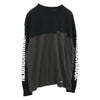 NEIGHBORHOOD ネイバーフッド 23AW 232UNNH-CSM04 BICOLOR CREWNECK LS バイカラー クルーネック 長袖 Tシャツ ツインアームフルロゴ プリント ロンT カットソー ブラック系 チャコール系 L【中古】