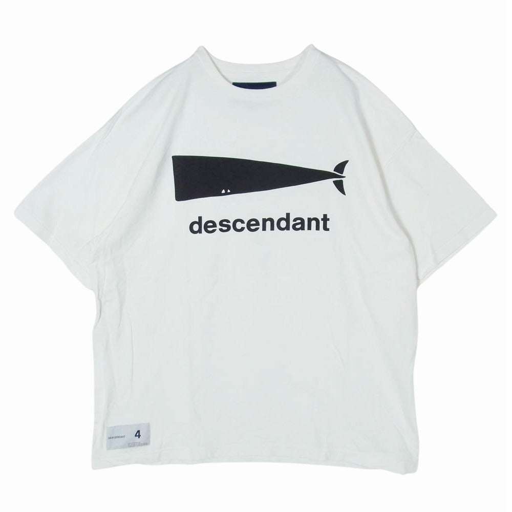 DESCENDANT ディセンダント 23SS CACHALOT SS カシャロ ロゴ ショートスリーブ 半袖 Tシャツ ホワイト系 4【中古】