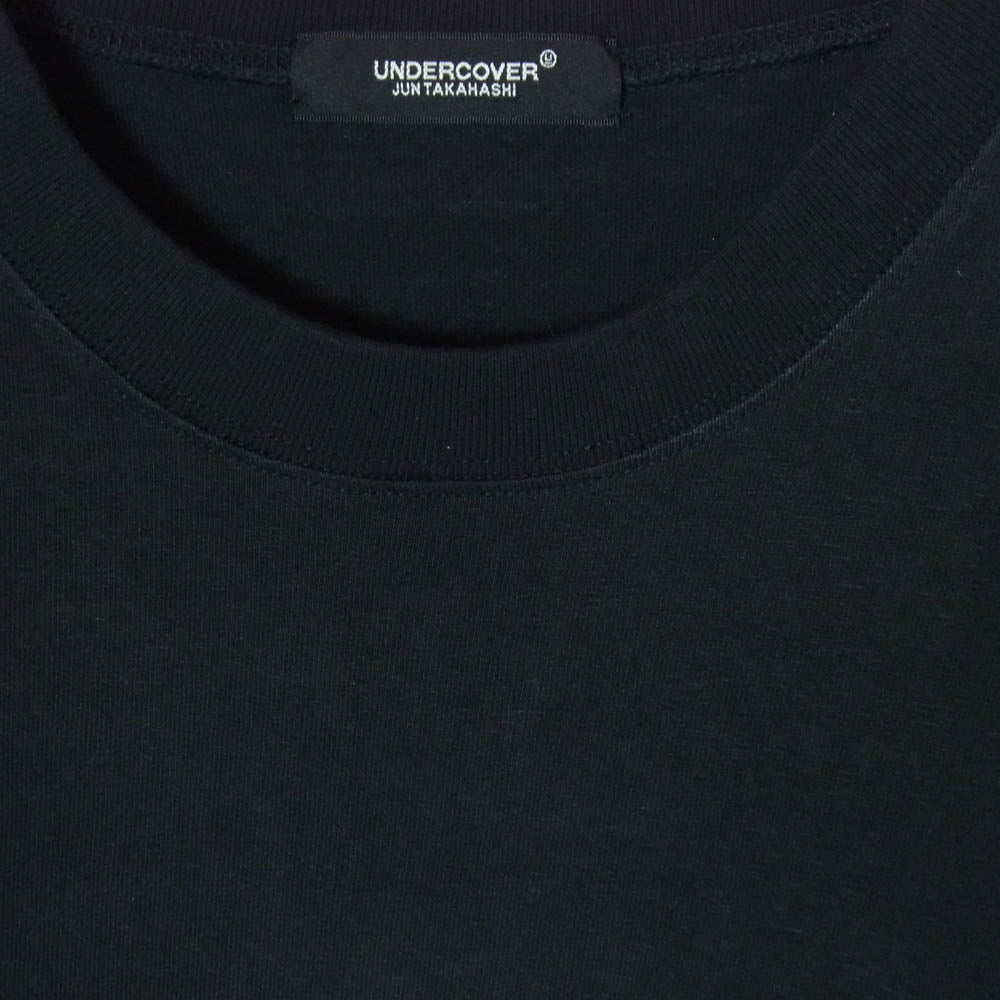 UNDERCOVER アンダーカバー UCW1892-2 フロントプリント モザイク ビッグシルエット 半袖 Tシャツ ブラック系 F【極上美品】【中古】