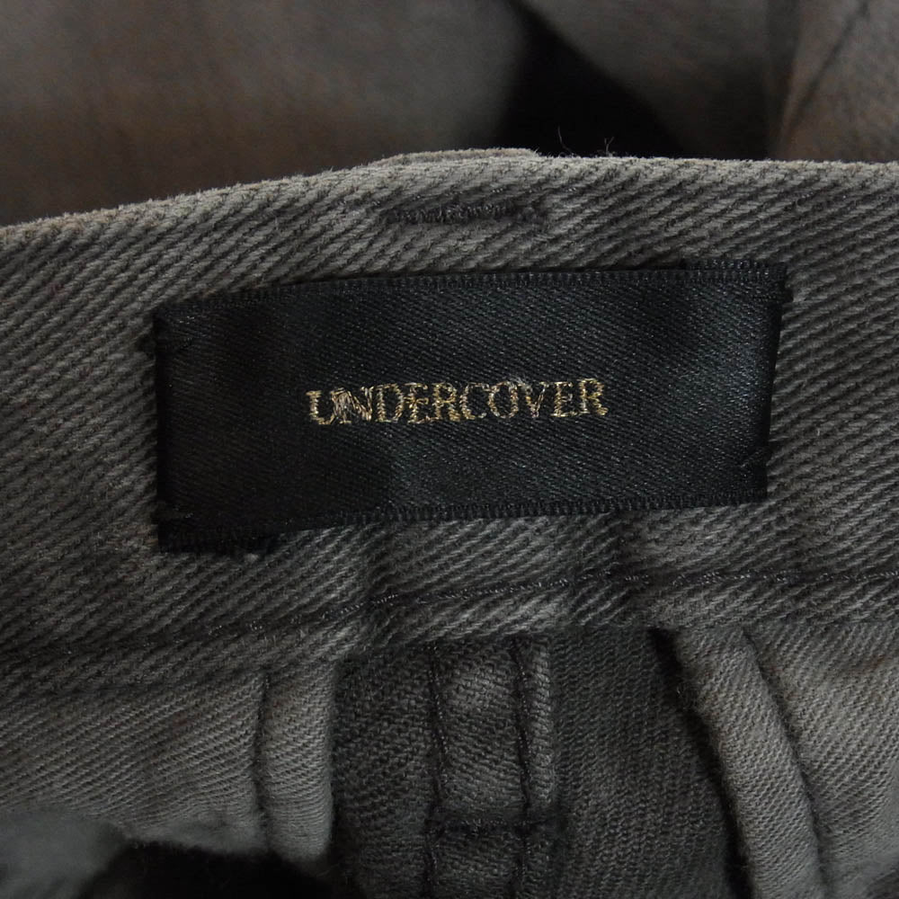 UNDERCOVER アンダーカバー M1510 ダメージ加工 ストレッチ クラッシュ ジップポケット スキニー ブラック デニム パンツ ブラック系 表記無し【中古】