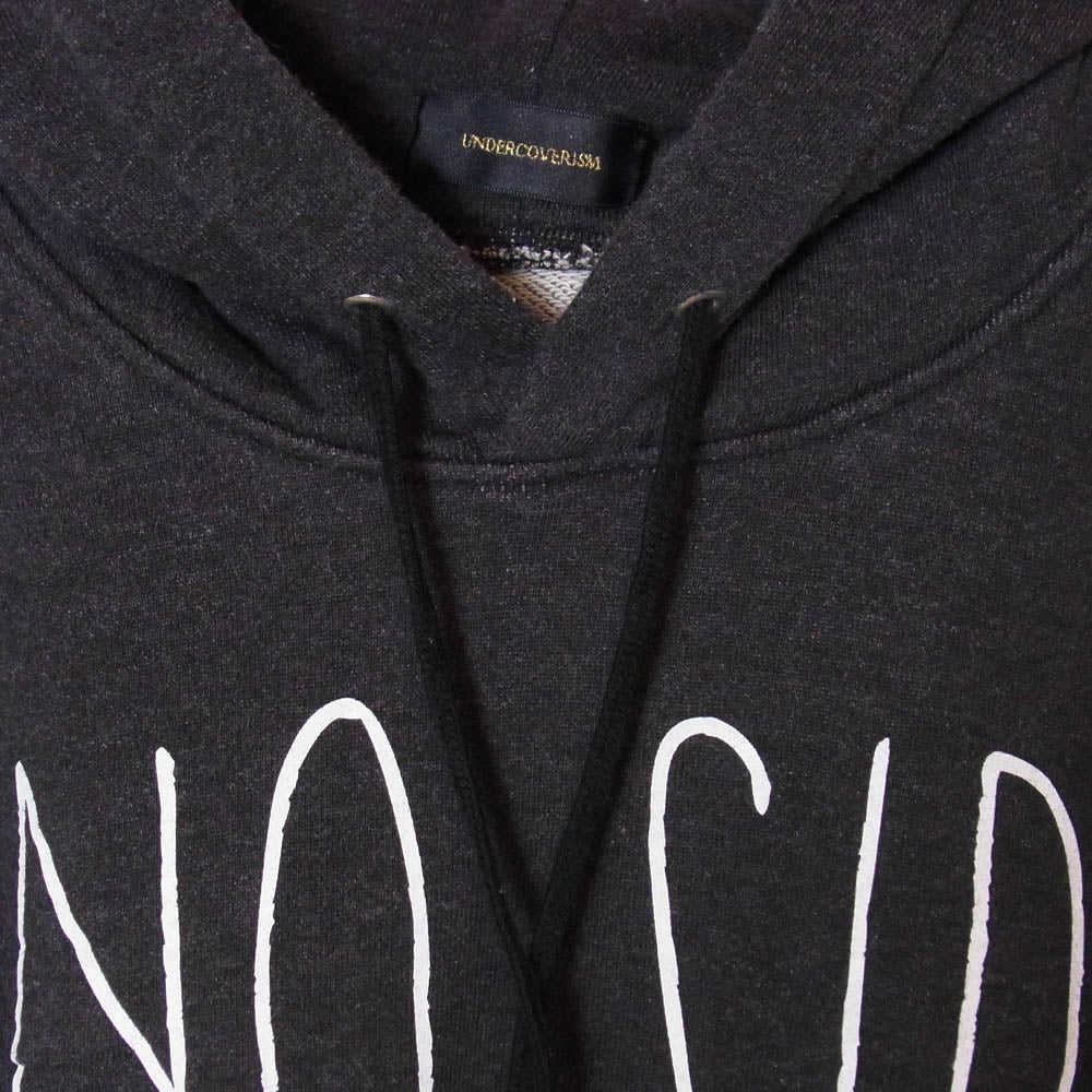 UNDERCOVER アンダーカバー 14AW N4806-1 NO SIR ノー サー スウェットシャツ パーカー チャコール系 2【中古】
