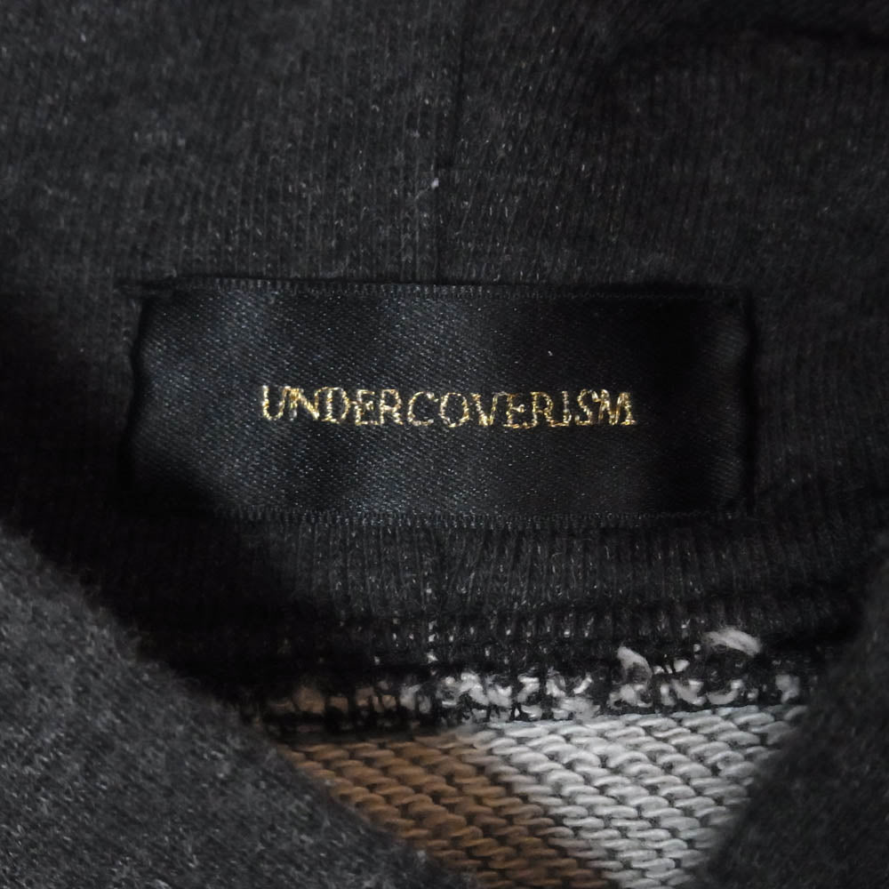 UNDERCOVER アンダーカバー 14AW N4806-1 NO SIR ノー サー スウェットシャツ パーカー チャコール系 2【中古】