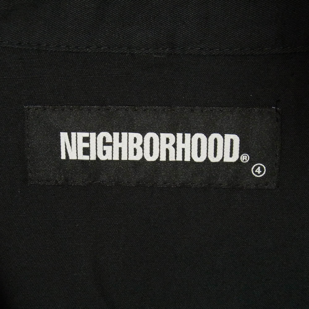 NEIGHBORHOOD ネイバーフッド 21SS 211TSNH-SHM01 CLASSIC WORK C-SHIRT クラシック コットン ワーク 長袖シャツ ブラック系 L【中古】