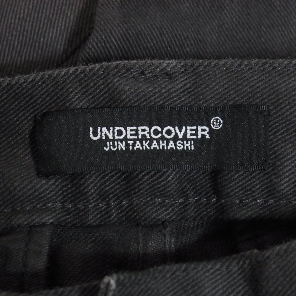 UNDERCOVER アンダーカバー 18SS UCU4501-1 ダメージ加工 ヒザヤブレ ジップ ストレッチ ジップポケット スキニー デニムパンツ ブラック系 2【中古】