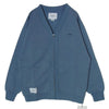 WTAPS ダブルタップス 20SS 201ATDT-CSM33 CLUB CARDIGAN クラブカーディガン ジップアップ スウェット カーディガン ブルー系 L【新古品】【未使用】【中古】