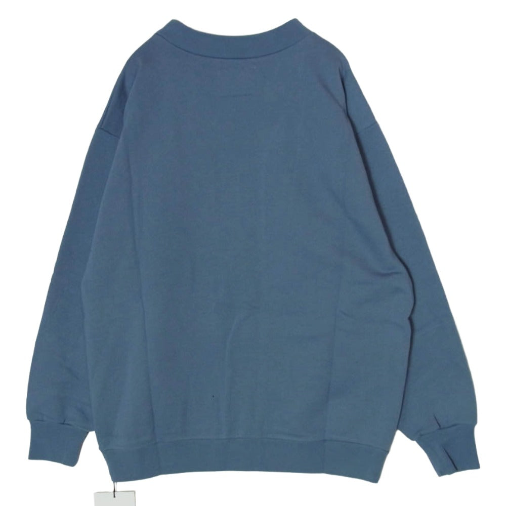 WTAPS ダブルタップス 20SS 201ATDT-CSM33 CLUB CARDIGAN クラブカーディガン ジップアップ スウェット カーディガン ブルー系 L【新古品】【未使用】【中古】