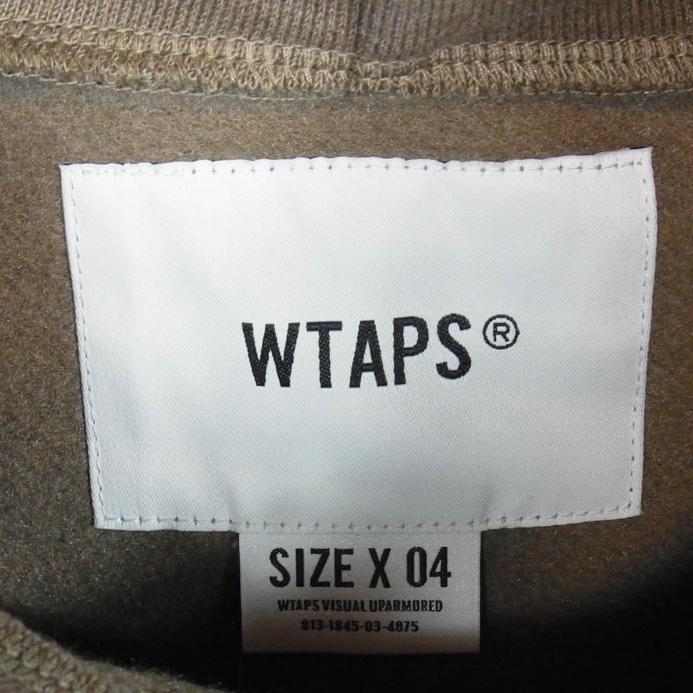 WTAPS ダブルタップス 20AW 202ATDT-CSM19 LLW HOODED スウェット パーカー フーディ ベージュ系 XL【新古品】【未使用】【中古】