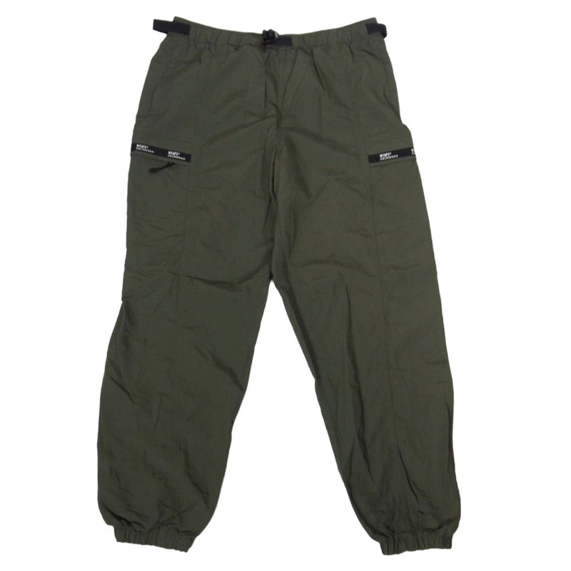 WTAPS ダブルタップス 20SS 201TQDT-PTM06 TRACKS TROUSERS トラック トラウザーズ ナイロン パンツ カーキ系 1【中古】