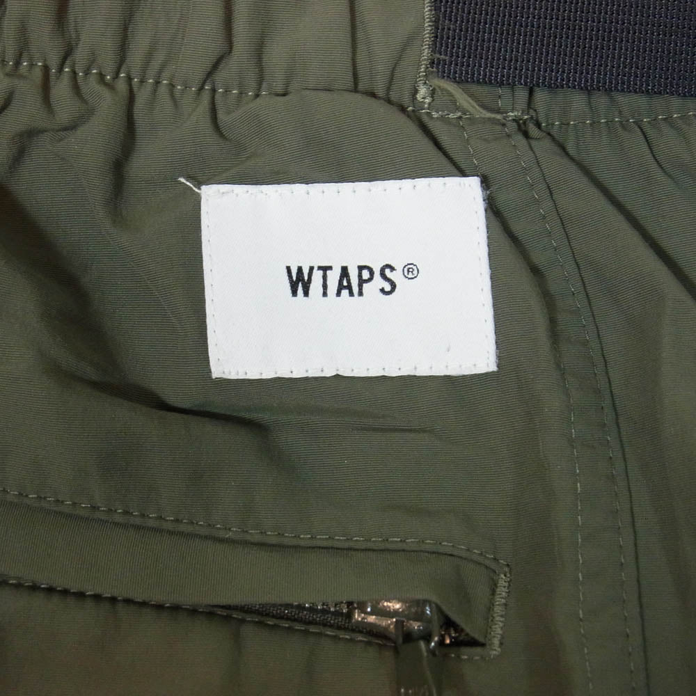 WTAPS ダブルタップス 20SS 201TQDT-PTM06 TRACKS TROUSERS トラック トラウザーズ ナイロン パンツ カーキ系 1【中古】