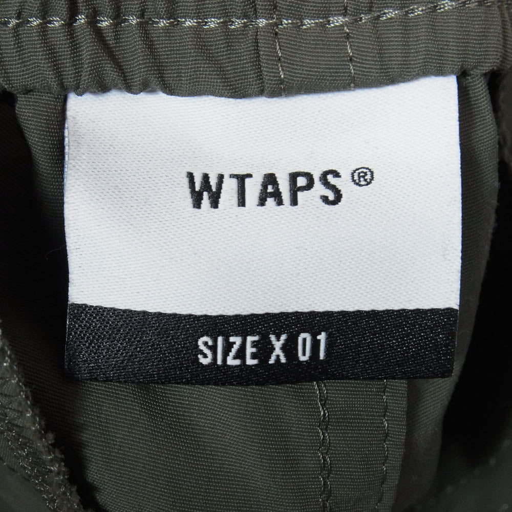WTAPS ダブルタップス 20SS 201TQDT-PTM06 TRACKS TROUSERS トラック トラウザーズ ナイロン パンツ カーキ系 1【中古】