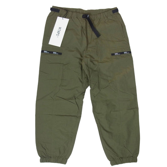 WTAPS ダブルタップス 22SS 221BRDT-PTM02 TRACKS TROUSERS NYLON TUSSAH トラックス トラウザー ナイロン タッサー カーゴ パンツ OLIVE DRAB 2【美品】【中古】