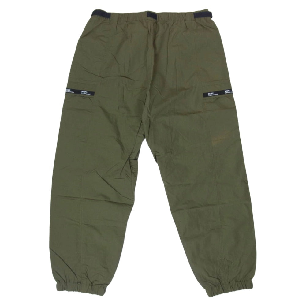 WTAPS ダブルタップス 22SS 221BRDT-PTM02 TRACKS TROUSERS NYLON TUSSAH トラックス トラウザー ナイロン タッサー カーゴ パンツ OLIVE DRAB 2【美品】【中古】