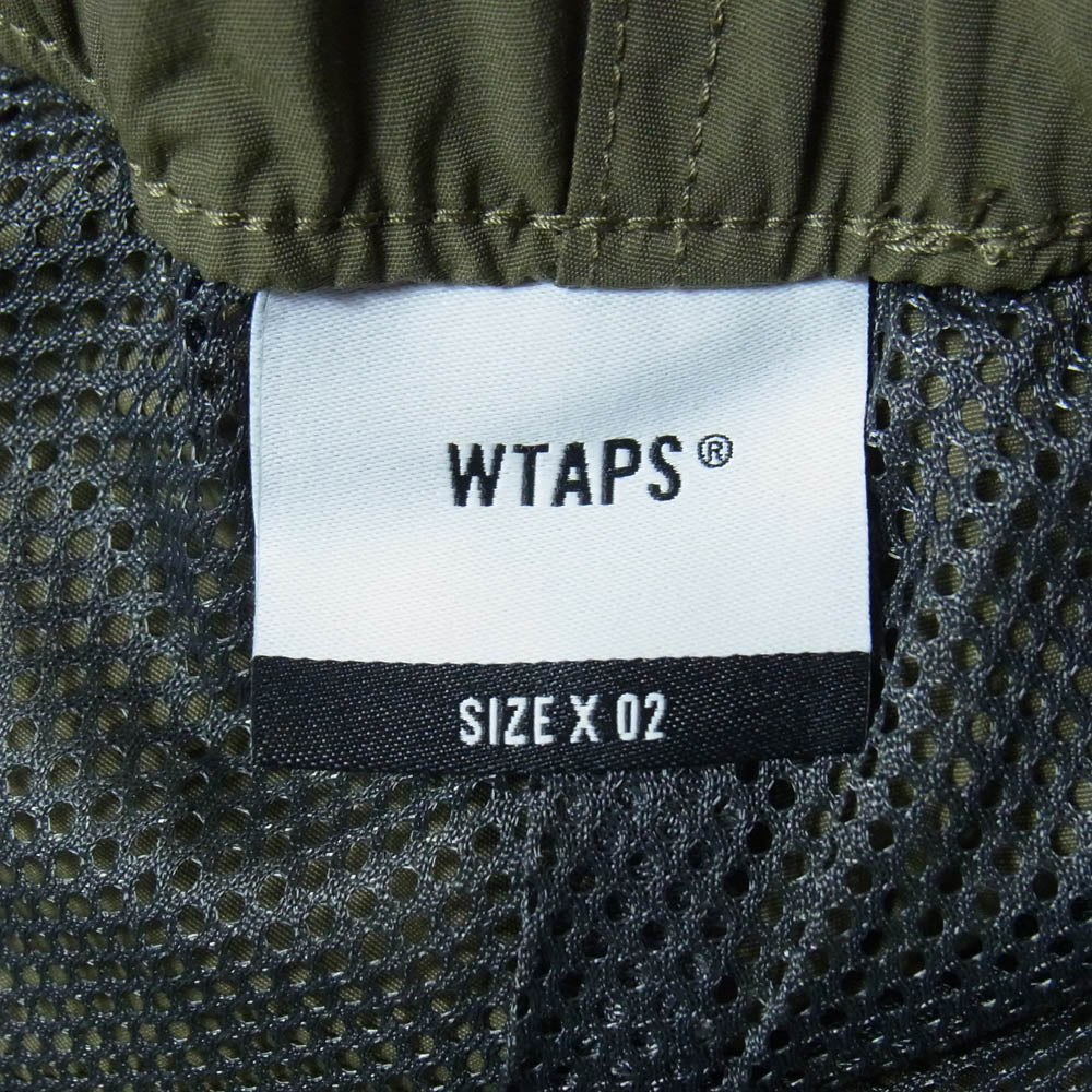 WTAPS ダブルタップス 22SS 221BRDT-PTM02 TRACKS TROUSERS NYLON TUSSAH トラックス トラウザー ナイロン タッサー カーゴ パンツ OLIVE DRAB 2【美品】【中古】