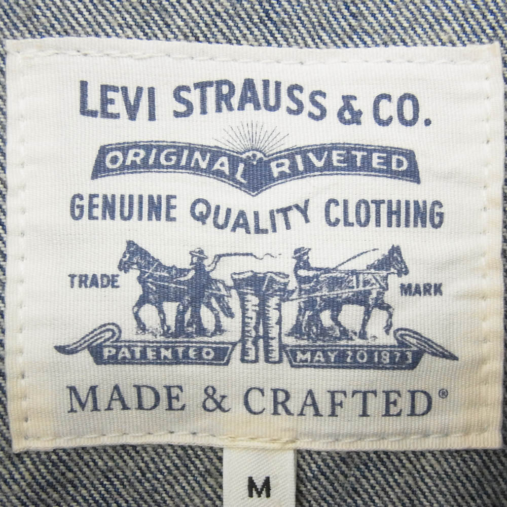 Levi's リーバイス 67485-0019 MADE&CRAFTED TYPE III 加工 デニムトラッカー ジャケット インディゴブルー系 M【中古】