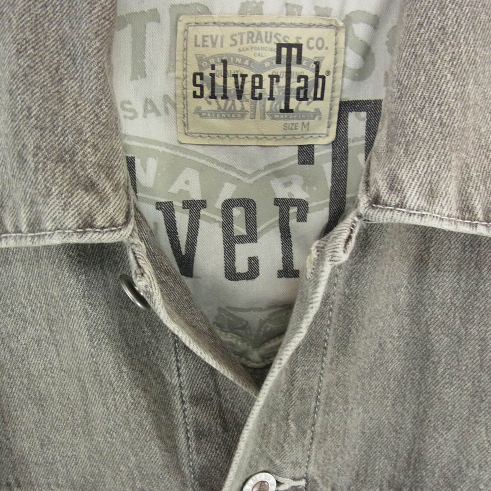 Levi's リーバイス A3179-0002 SilverTab シルバータブ 加工 ブラックデニム トラッカー ジャケット グレー系 M【中古】