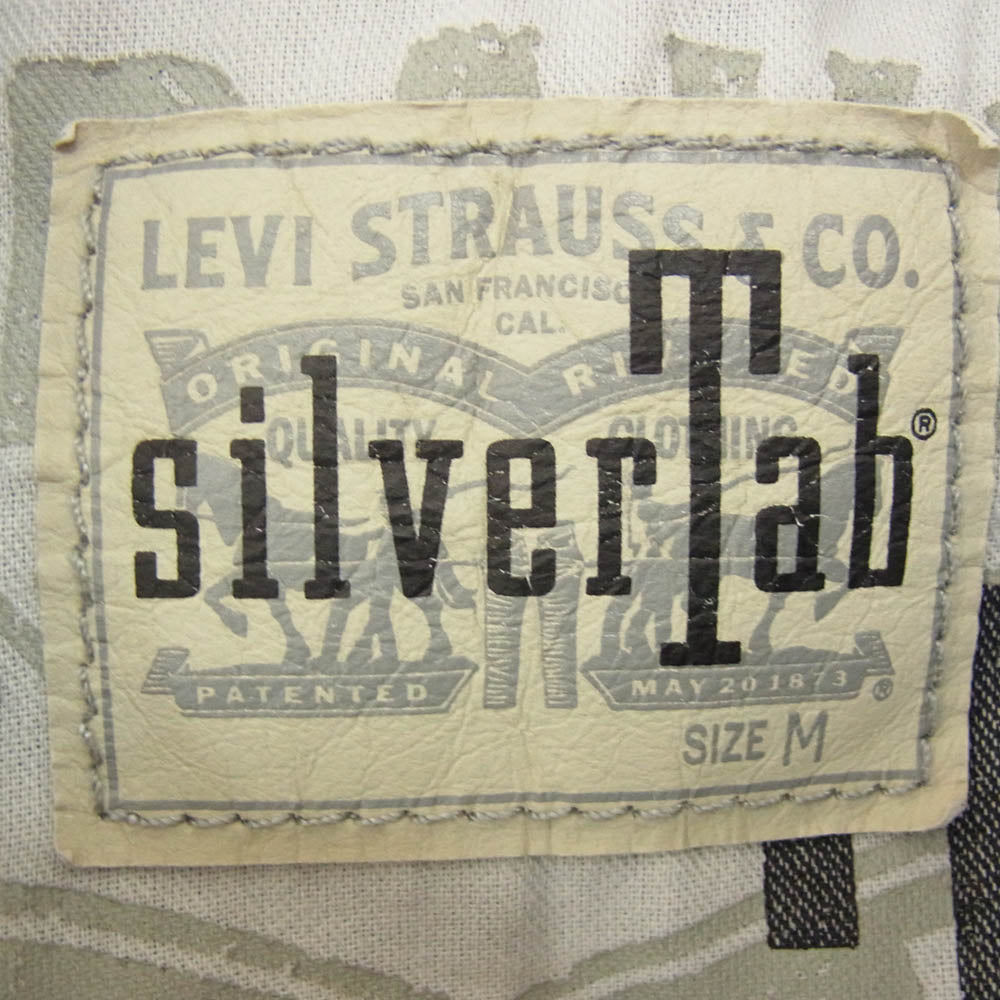 Levi's リーバイス A3179-0002 SilverTab シルバータブ 加工 ブラックデニム トラッカー ジャケット グレー系 M【中古】