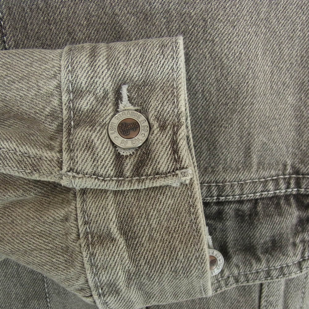 Levi's リーバイス A3179-0002 SilverTab シルバータブ 加工 ブラックデニム トラッカー ジャケット グレー系 M【中古】
