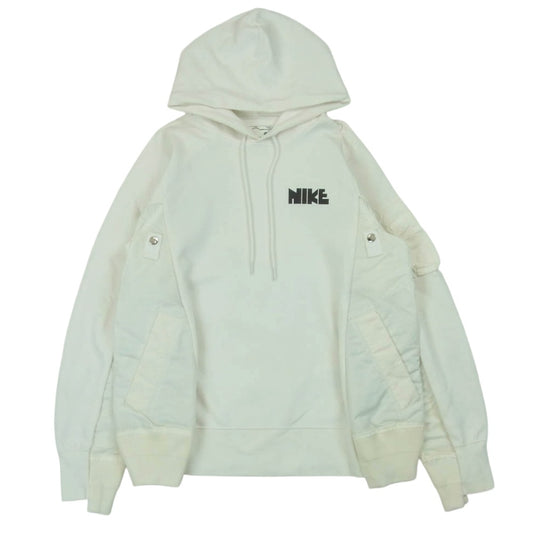 NIKE ナイキ CW2419-100 × SACAI サカイ NRG HOODY フーディ プルオーバー パーカー ホワイト系 S【中古】