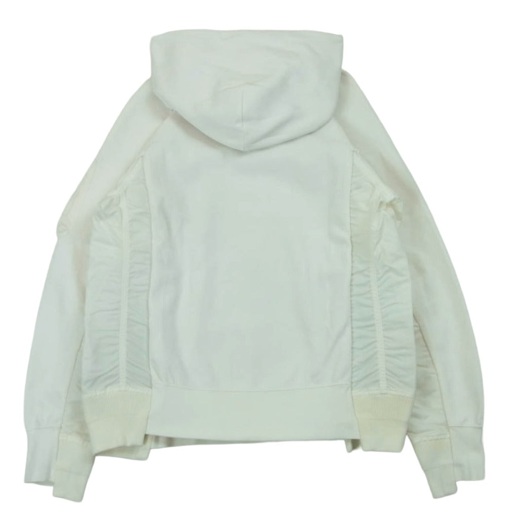 NIKE ナイキ CW2419-100 × SACAI サカイ NRG HOODY フーディ プルオーバー パーカー ホワイト系 S【中古】