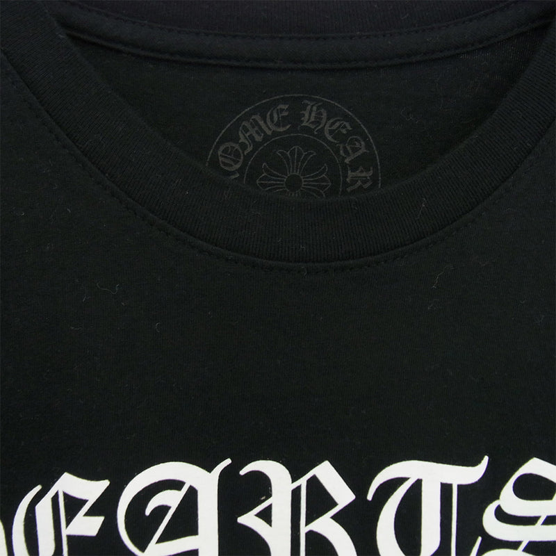 【完全正規品】CHROME HEARTS クロムハーツ　Tシャツ　ブラック クロムハーツTシャツバックハーフダガーロゴブラック|クロムハーツ通販