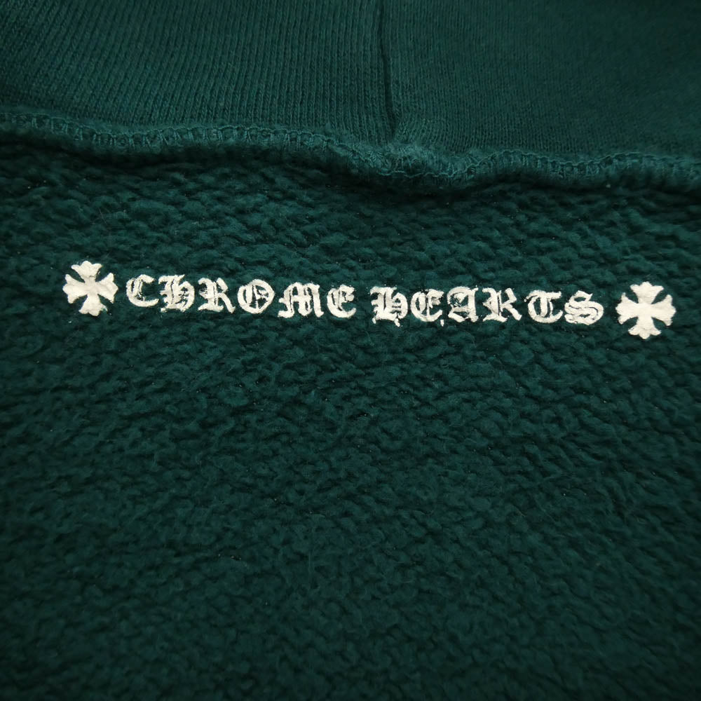 CHROME HEARTS クロムハーツ（原本無） MATTY BOY Anti Dote Zip Up Hoodie マッティボーイ ジップアップ フーディー パーカー グリーン系 M【中古】