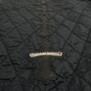 CHROME HEARTS クロムハーツ（原本有） PAPA FBRC CEM CRS STRIPE セメタリークロスレザーパッチ ダガージップ キルティング ベスト ブラック系 S【中古】