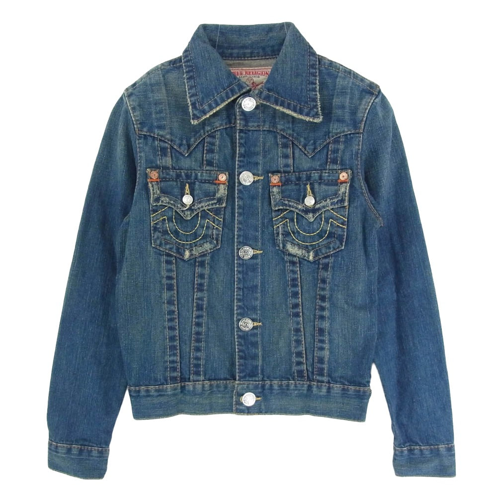 TRUE RELIGION トゥルーレリジョン JIMMY デニムジャケット インディゴブルー系 L【中古】