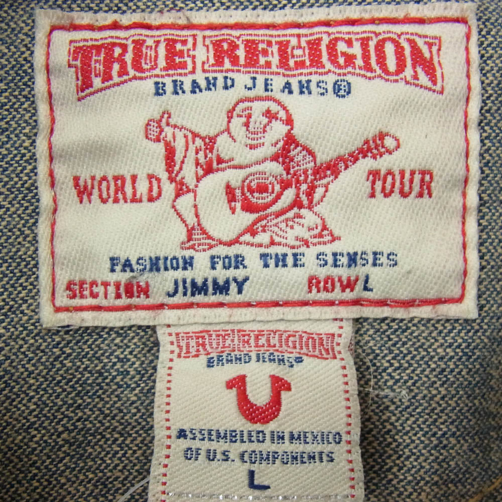 TRUE RELIGION トゥルーレリジョン JIMMY デニムジャケット インディゴブルー系 L【中古】