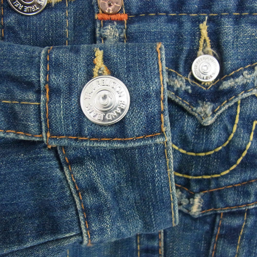 TRUE RELIGION トゥルーレリジョン JIMMY デニムジャケット インディゴブルー系 L【中古】