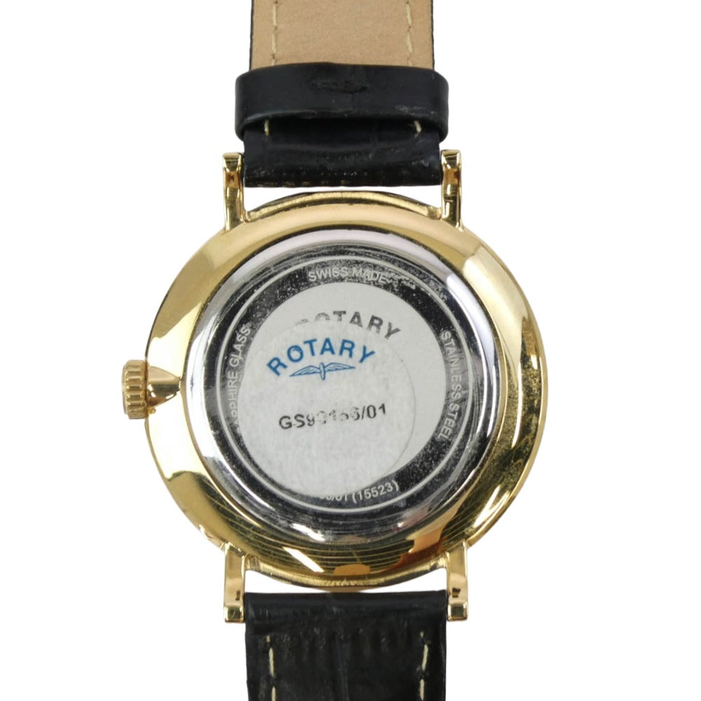 ロータリー スイス製 WINDSOR デイト 腕時計 ブラック系 ゴールド系 表記なし【中古】