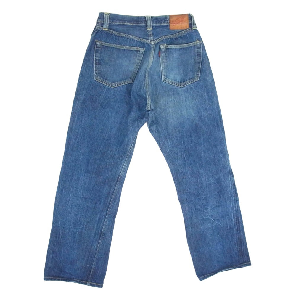 メンズ 濃紺 DENIME デニムパンツ ボタンフライ 日本製 w33 紙パッチ