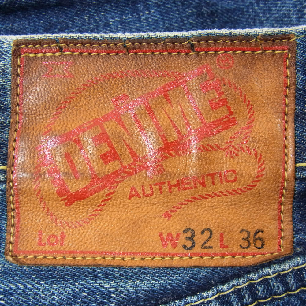 Denime ドゥニーム 旧ドゥニーム XXタイプ セルビッジ ボタンフライ デニムパンツ インディゴブルー系 32【中古】