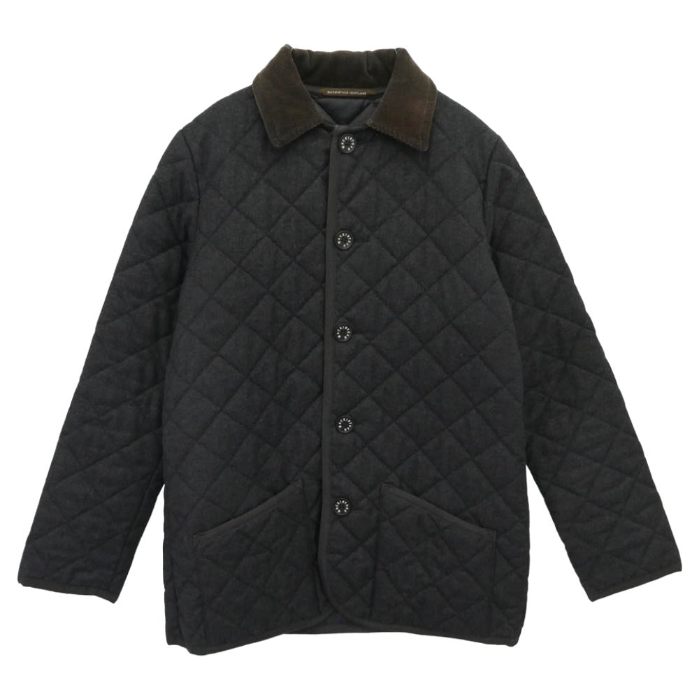Mackintosh マッキントッシュ スコットランド製 ウール キルティングジャケット ブラウン系 38【中古】