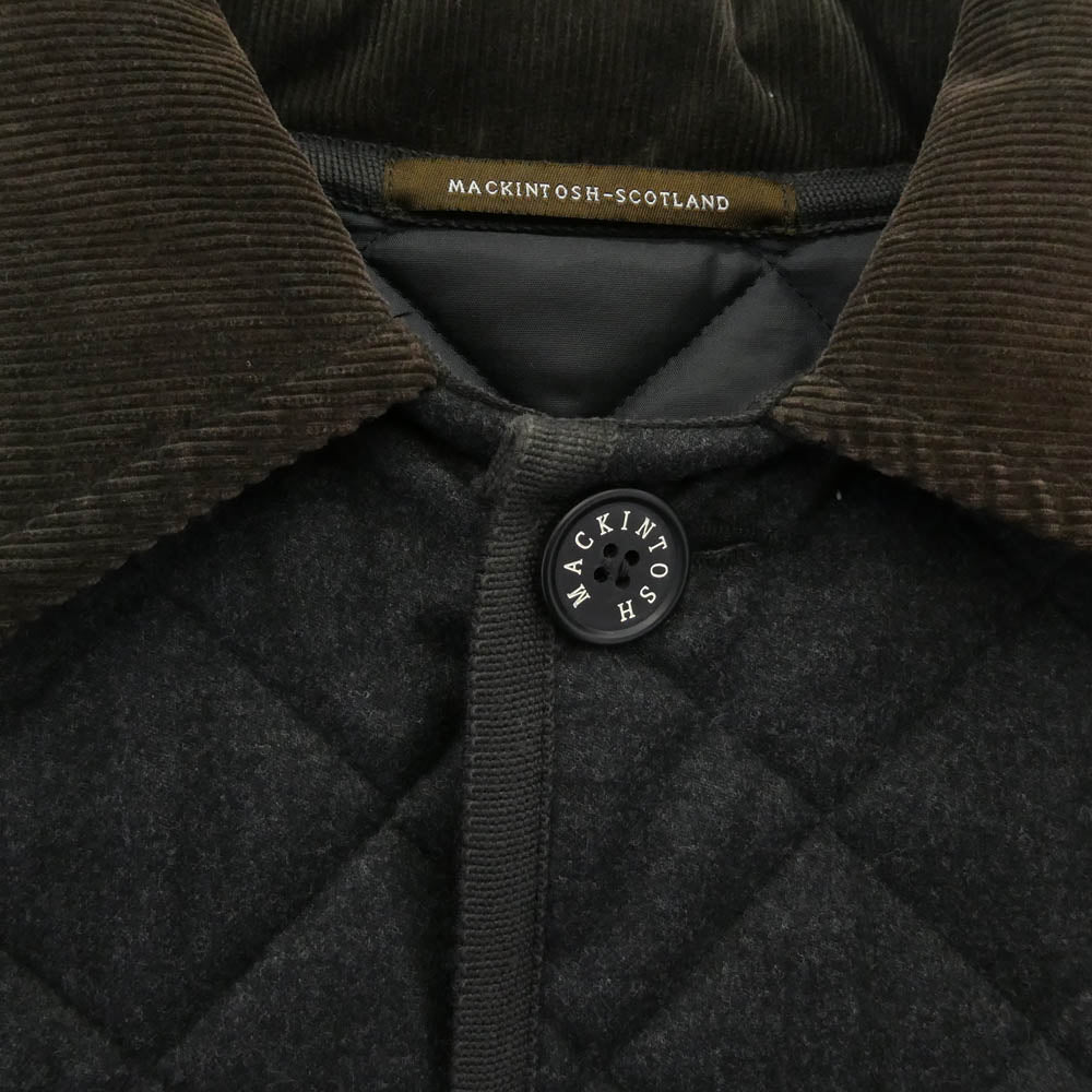 Mackintosh マッキントッシュ スコットランド製 ウール キルティングジャケット ブラウン系 38【中古】