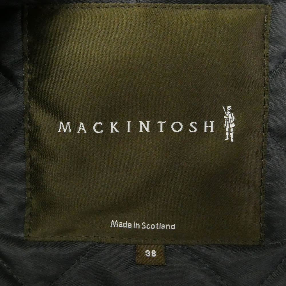 Mackintosh マッキントッシュ スコットランド製 ウール キルティングジャケット ブラウン系 38【中古】