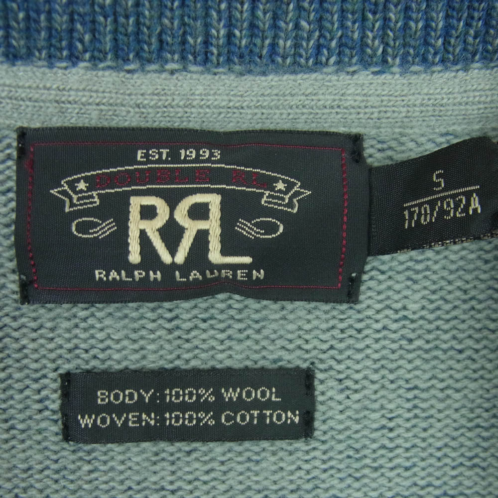 RRL ダブルアールエル INDIGO WABASH BASEBALL JACKET インディゴウォバッシュ ベースボール ジャケット インディゴブルー系 S【中古】
