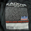 KADOYA カドヤ ヘッドファクトリー HF/AS-1VS 裏地キルティング シングルライダースジャケット ブラック系 LL【中古】