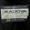 KADOYA カドヤ ヘッドファクトリー HF/AS-1VS 裏地キルティング シングルライダースジャケット ブラック系 LL【中古】