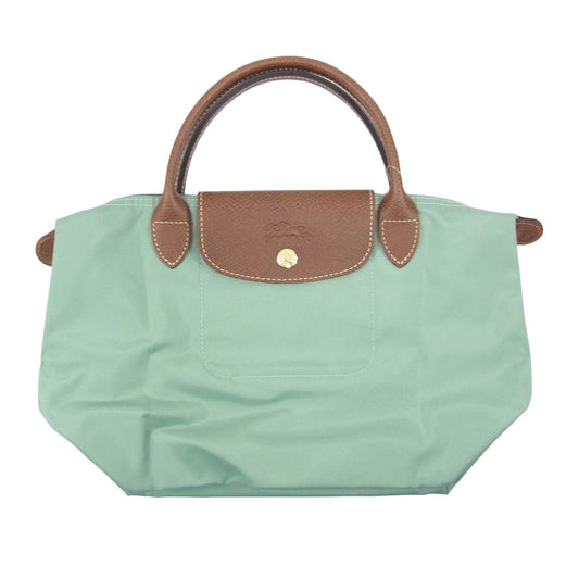 Longchamp ロンシャン ル プリアージュ オリジナル S トップハンドルバッグ セラドン リサイクルキャンバス グリーン系【中古】