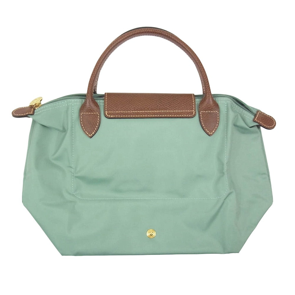 Longchamp ロンシャン ル プリアージュ オリジナル S トップハンドルバッグ セラドン リサイクルキャンバス グリーン系【中古】